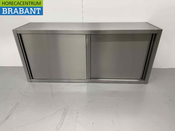 RVS Wandkast Kast Premium-line 2 Schuifdeuren 150 cm Horeca
