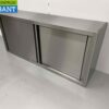 RVS Wandkast Kast Premium-line 2 Schuifdeuren 150 cm Horeca - Afbeelding 2