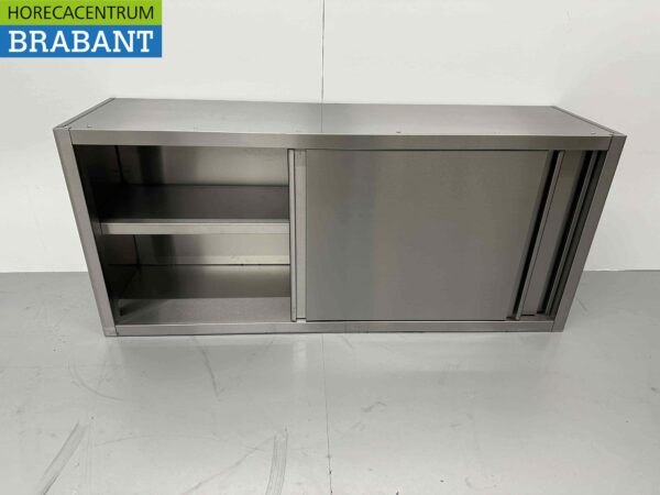 RVS Wandkast Kast Premium-line 2 Schuifdeuren 150 cm Horeca - Afbeelding 4