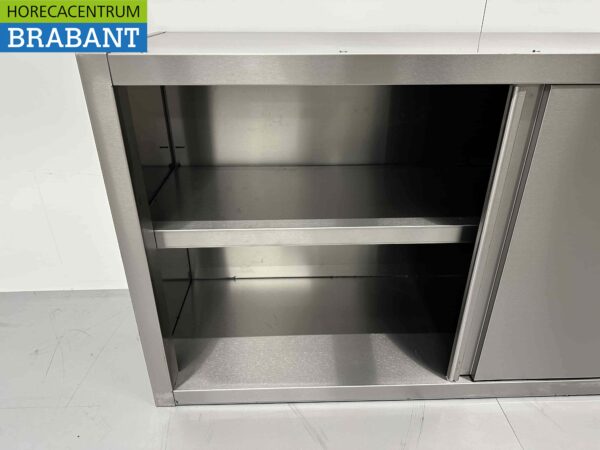 RVS Wandkast Kast Premium-line 2 Schuifdeuren 150 cm Horeca - Afbeelding 5