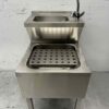 RVS HCB Dubbele Wasbak Spoelbak Uitgietbak combi Kraan 50,5 cm Horeca