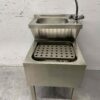 HCB RVS Dubbele Wasbak Spoelbak Uitgietbak combi Kraan 50,5 cm Horeca