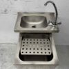 HCB RVS Dubbele Wasbak Spoelbak Uitgietbak combi Kraan 50,5 cm Horeca - Afbeelding 4