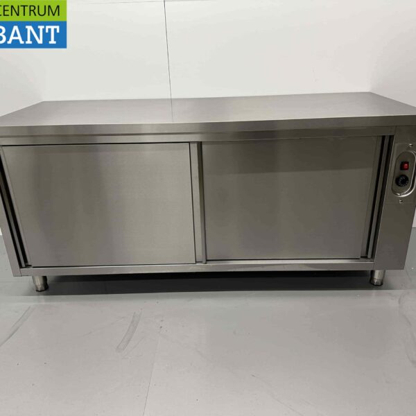 RVS Warmhoudkast Bordenwarmhoudkast 2 schuifdeuren Premium-line 180 cm Horeca
