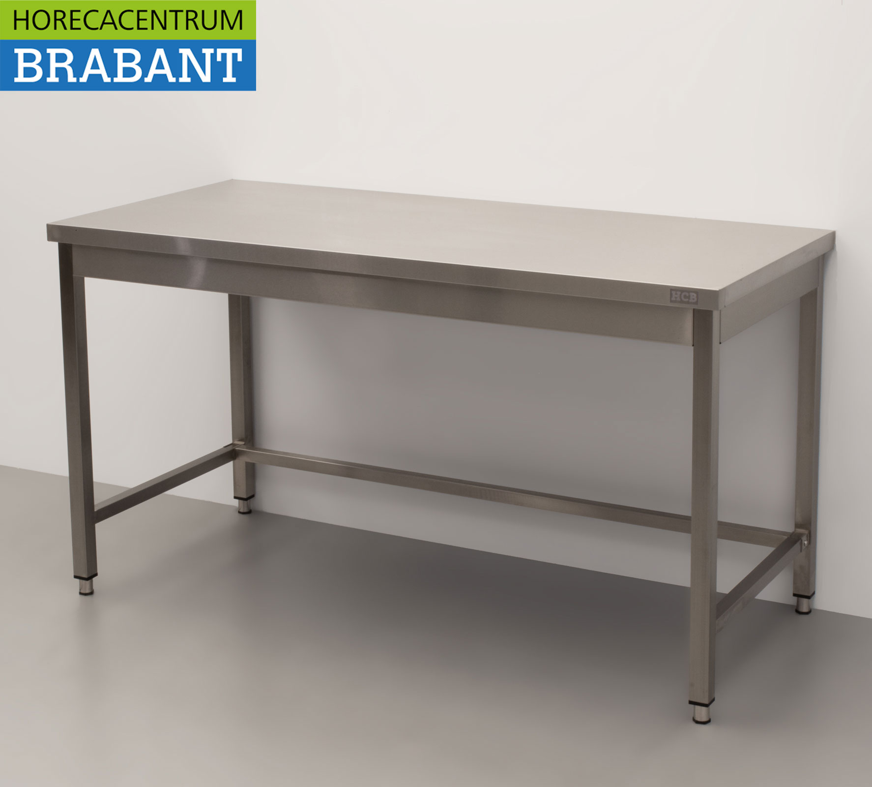 HCB RVS Werktafel Tafel Basic-line 150 x 70 x 85 cm Horeca - Afbeelding 2