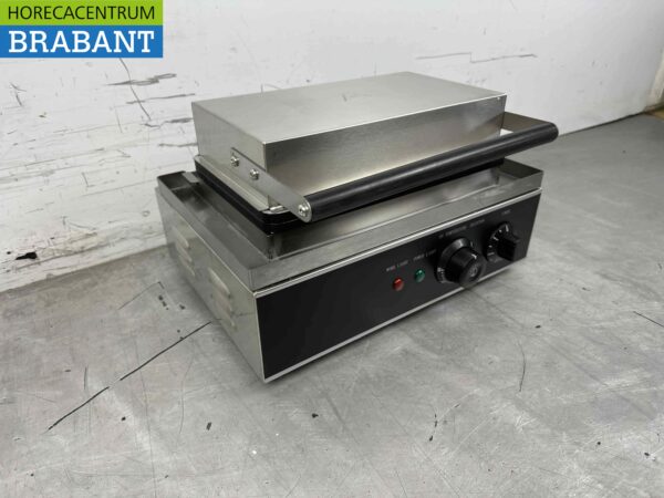 RVS Wafelijzer Corndog ijzer 6 wafels sticks 230V Horeca - Afbeelding 2