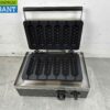 RVS Wafelijzer Corndog ijzer 6 wafels sticks 230V Horeca - Afbeelding 4