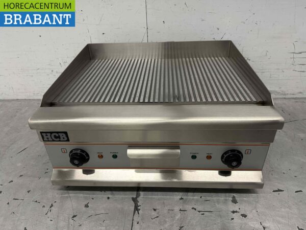 RVS Grillplaat Bakplaat Geribbelde bakplaat 60 cm 400V Horeca