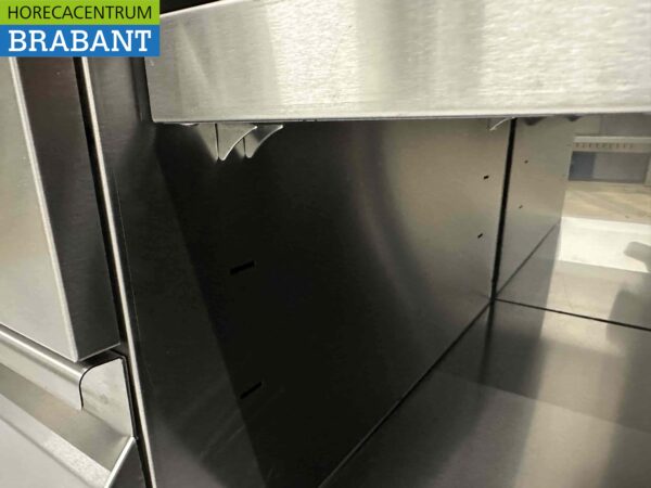 RVS Werkkast Premium-line Kast Werktafel 2 schuifdeuren en 3 laden 200 cm Horeca - Afbeelding 6