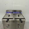 RVS Dubbele Friteuse Frituur 2 x 14 liter PROPAAN GAS Horeca