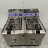 RVS Dubbele Friteuse Frituur 2 x 14 liter PROPAAN GAS Horeca - Afbeelding 4