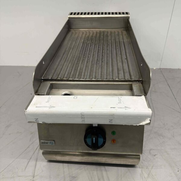 Asber RVS bakplaat grillplaat 35 cm 400V Horeca