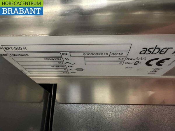 Asber RVS bakplaat grillplaat 35 cm 400V Horeca - Afbeelding 5