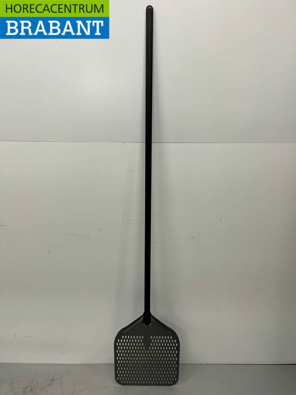 Pizzaschep hard geanodiseerd, geperforeerd blad 35 cm, lengte steel 150 cm Horeca - Afbeelding 4