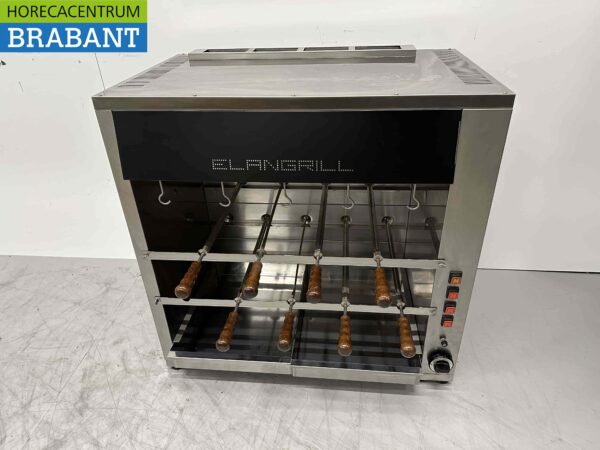 RVS Elangrill CM14 Churrasco grill 14 spiezen 90 cm GAS Horeca