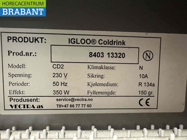 Verrijdbare Vectra impuls koeler koeling 230V Horeca - Afbeelding 5
