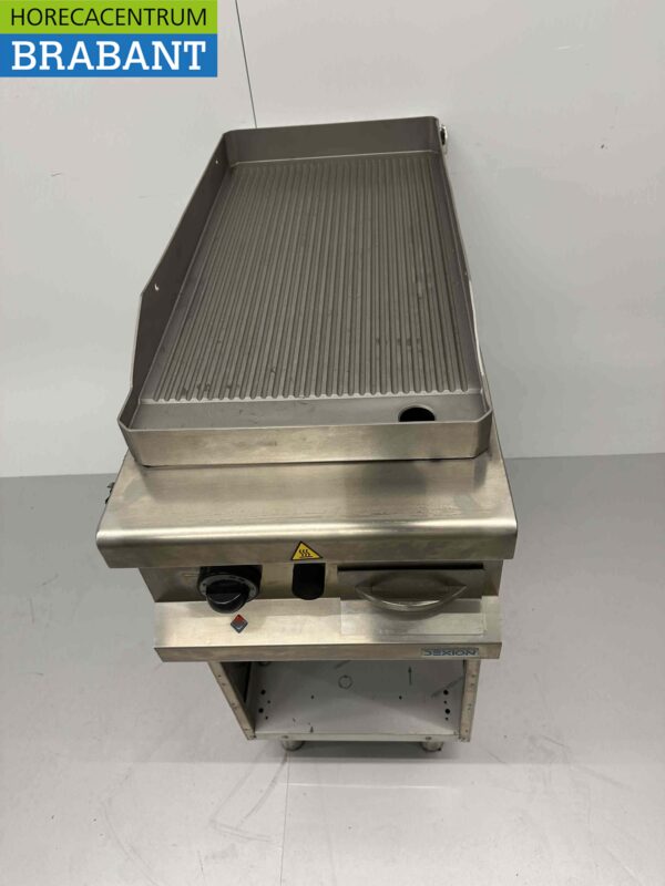 RVS Dexion bakplaat Geribbeld 8 kW Gas Horeca - Afbeelding 2