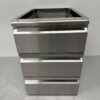 RVS Onderbouw Inbouw Ladenblok Ladenkast 3 laden Premium-line Horeca