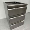RVS Onderbouw Inbouw Ladenblok Ladenkast 3 laden Premium-line Horeca - Afbeelding 4