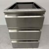 RVS Onderbouw Inbouw Ladenblok Ladenkast 3 laden Premium-line Horeca