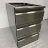 RVS Onderbouw Inbouw Ladenblok Ladenkast 3 laden Premium-line Horeca - Afbeelding 2