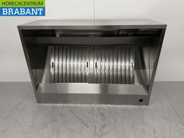 RVS Afzuigkap Dampkap Premium-line motor 1500 kuub doos model 140 cm 230V Horeca