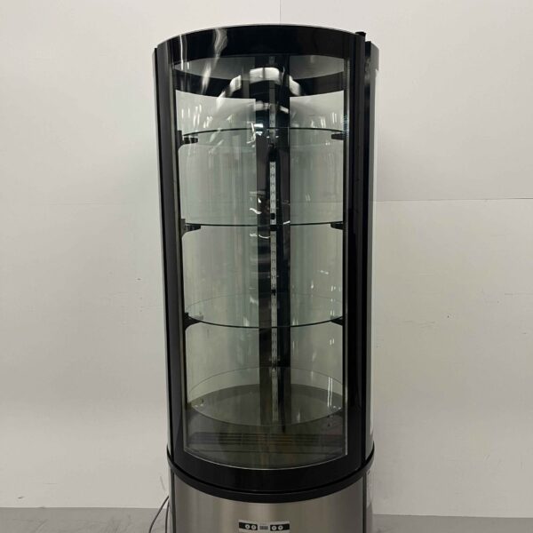 RVS Ronde koelvitrine Gebaksvitrine 400 liter 230V Horeca