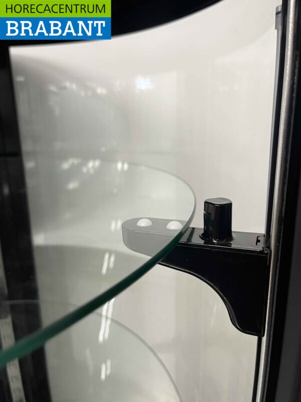 RVS Ronde koelvitrine Gebaksvitrine 400 liter 230V Horeca - Afbeelding 5