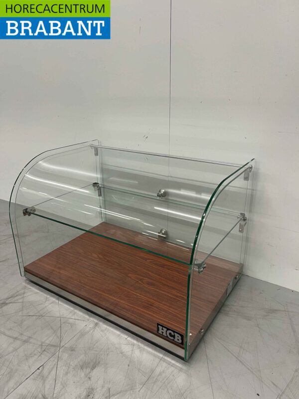 Glazen opzet vitrine 45 liter 55,4 cm Horeca - Afbeelding 2