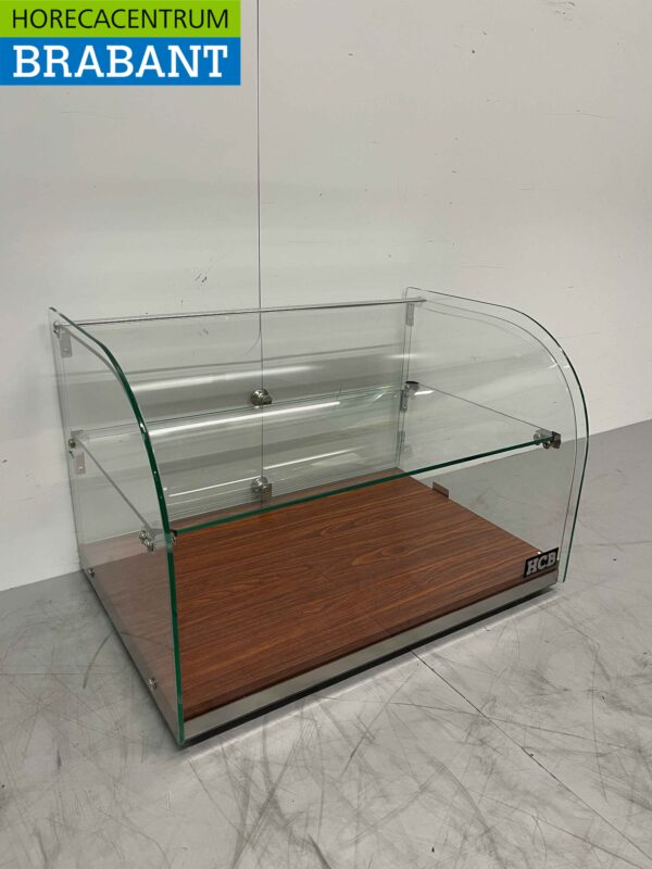 Glazen opzet vitrine 45 liter 55,4 cm Horeca - Afbeelding 3