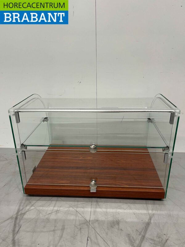 Glazen opzet vitrine 45 liter 55,4 cm Horeca - Afbeelding 4