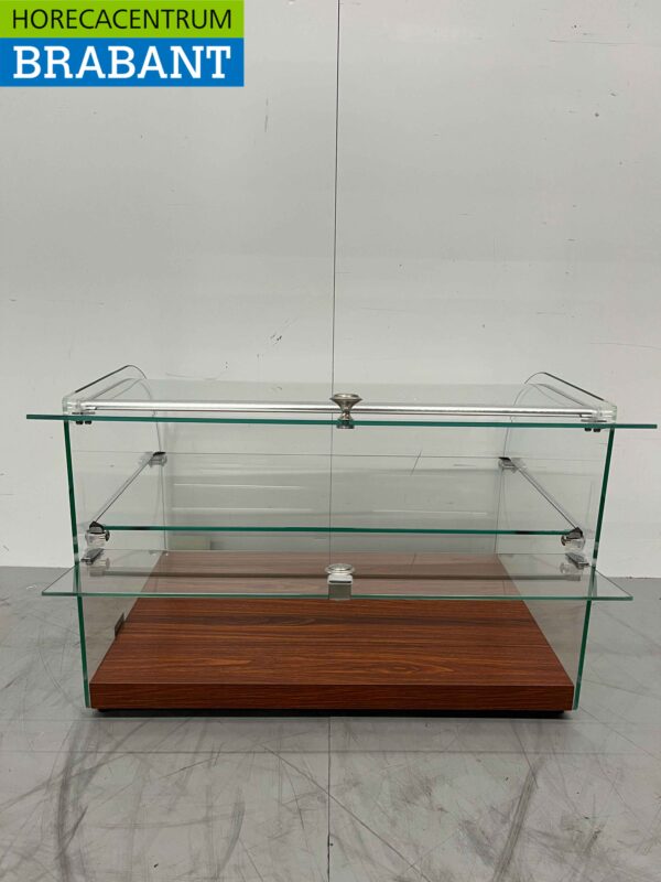 Glazen opzet vitrine 45 liter 55,4 cm Horeca - Afbeelding 7