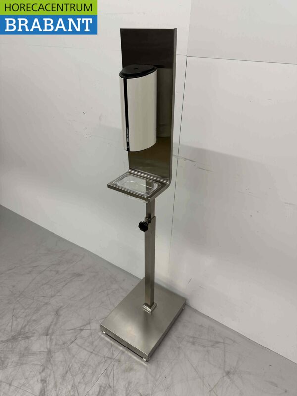 RVS Zeeppomp Desinfectiezuil met contactloze Dispenser Sensor 850 ml Horeca Winkel - Afbeelding 2