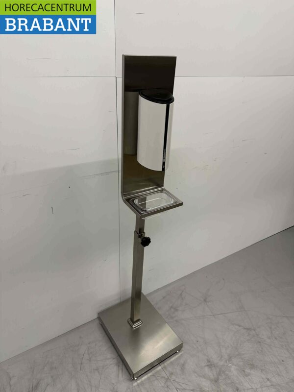 RVS Zeeppomp Desinfectiezuil met contactloze Dispenser Sensor 850 ml Horeca Winkel - Afbeelding 3