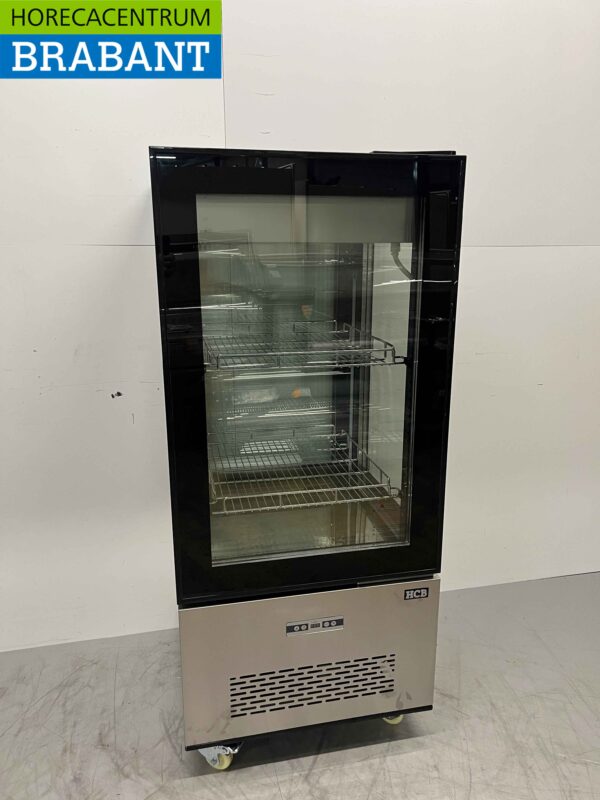 RVS koelvitrine Gebaksvitrine 270 liter 230V Horeca
