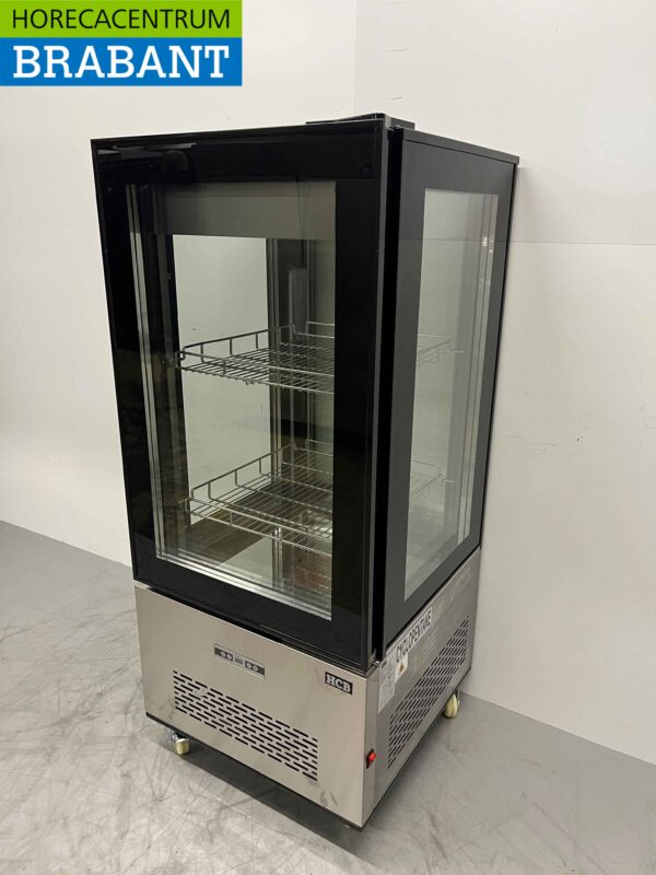 RVS koelvitrine Gebaksvitrine 270 liter 230V Horeca - Afbeelding 2