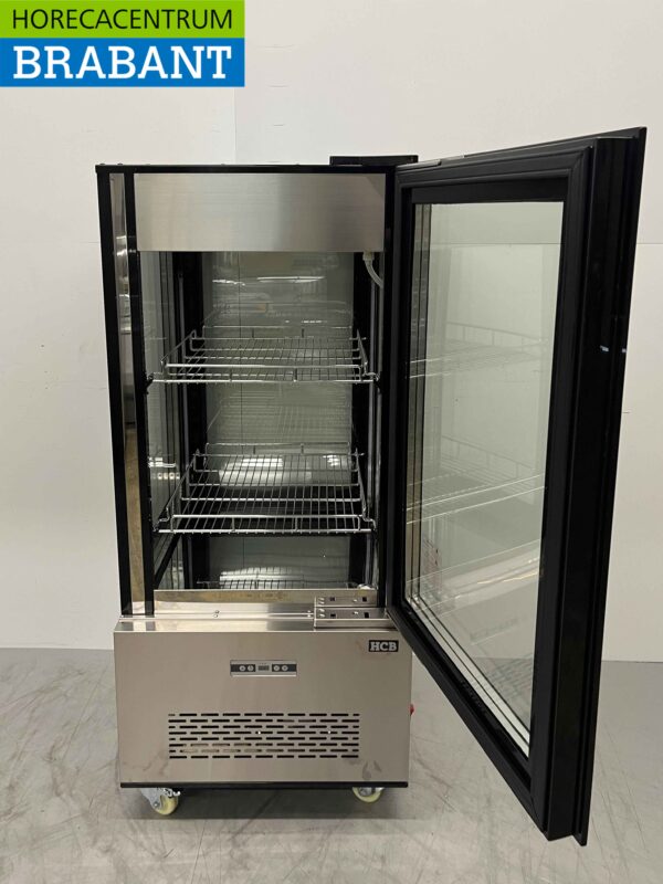 RVS koelvitrine Gebaksvitrine 270 liter 230V Horeca - Afbeelding 4