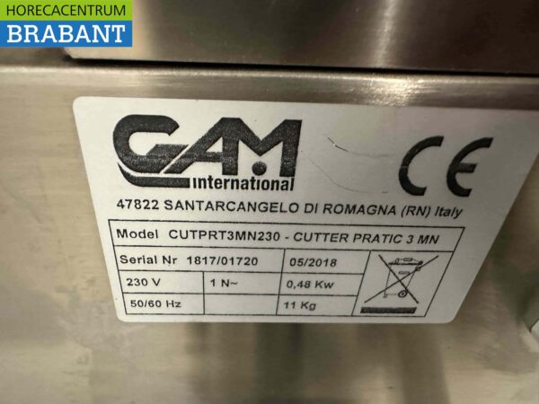 GAM Cutter Groentecutter 3 liter 230V Horeca - Afbeelding 6