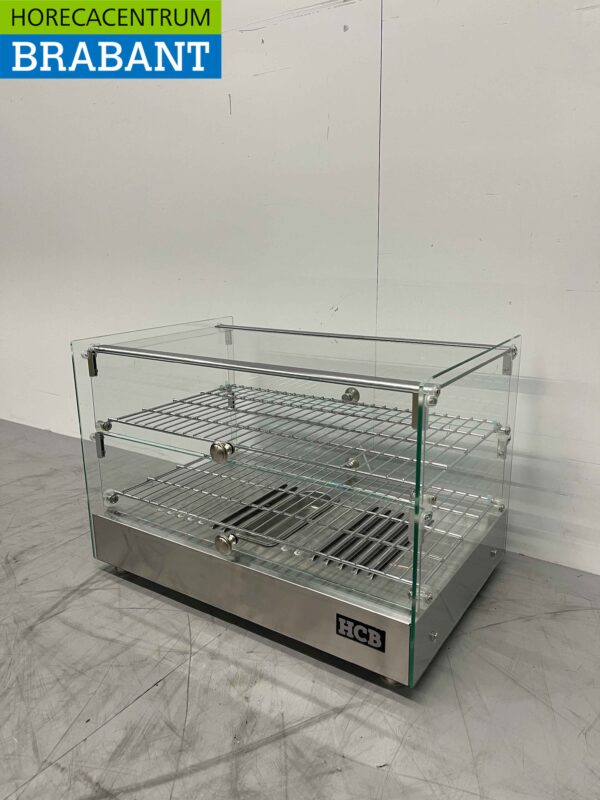 RVS Warmhoudvitrine 50 liter 55,4 cm 230V Horeca - Afbeelding 4