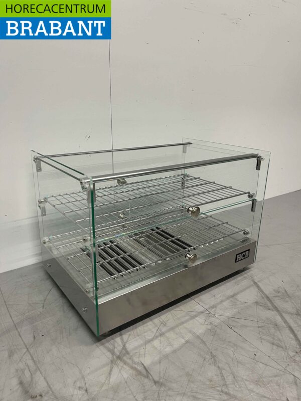 RVS Warmhoudvitrine 50 liter 55,4 cm 230V Horeca - Afbeelding 3