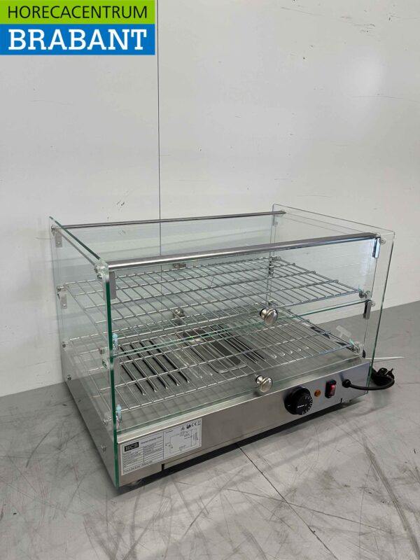 RVS Warmhoudvitrine 50 liter 55,4 cm 230V Horeca - Afbeelding 7