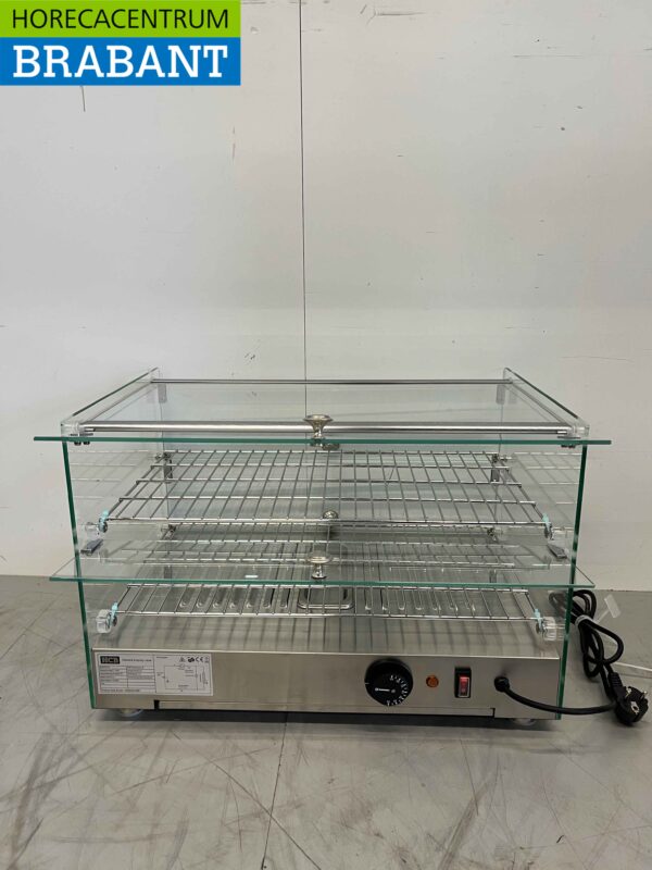 RVS Warmhoudvitrine 50 liter 55,4 cm 230V Horeca - Afbeelding 8
