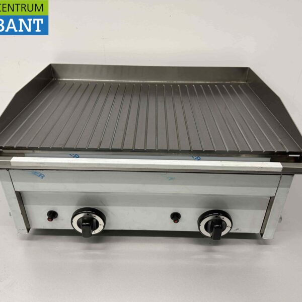 RVS Saro Bakplaat Fry Top 600 GR Aardgas Propaan GAS Horeca