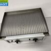 RVS Saro Bakplaat Fry Top 600 GR Aardgas Propaan GAS Horeca - Afbeelding 2