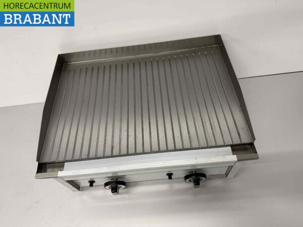RVS Saro Bakplaat Fry Top 600 GR Aardgas Propaan GAS Horeca - Afbeelding 2