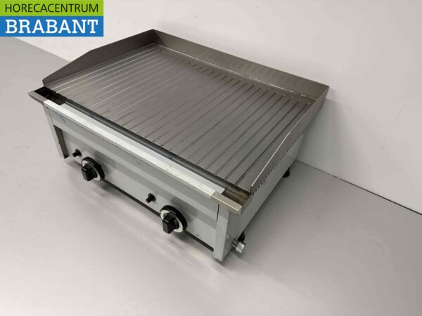 RVS Saro Bakplaat Fry Top 600 GR Aardgas Propaan GAS Horeca - Afbeelding 3