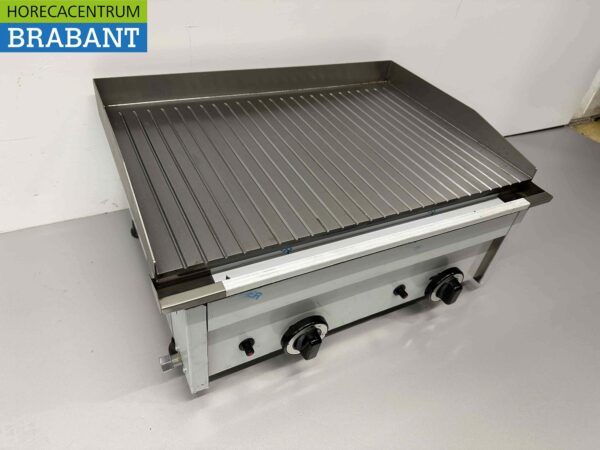 RVS Saro Bakplaat Fry Top 600 GR Aardgas Propaan GAS Horeca - Afbeelding 4