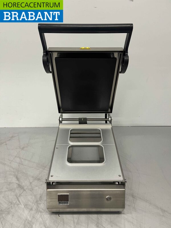 Traysealer Topsealmachine Sealmachine met dubbele mal 187 x 137 mm 230V Horeca