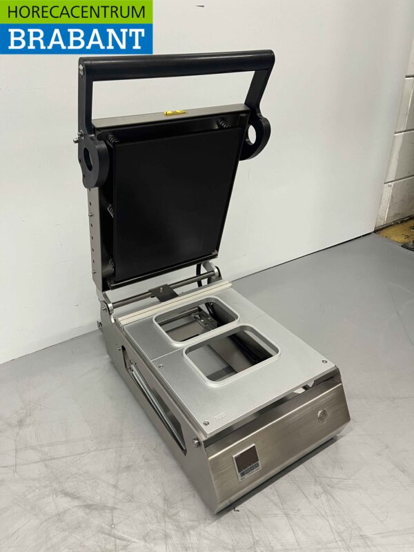Traysealer Topsealmachine Sealmachine met dubbele mal 187 x 137 mm 230V Horeca - Afbeelding 3
