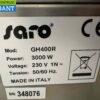 RVS Saro Bakplaat Grillplaat Fry Top 400 GR 230V Horeca - Afbeelding 4